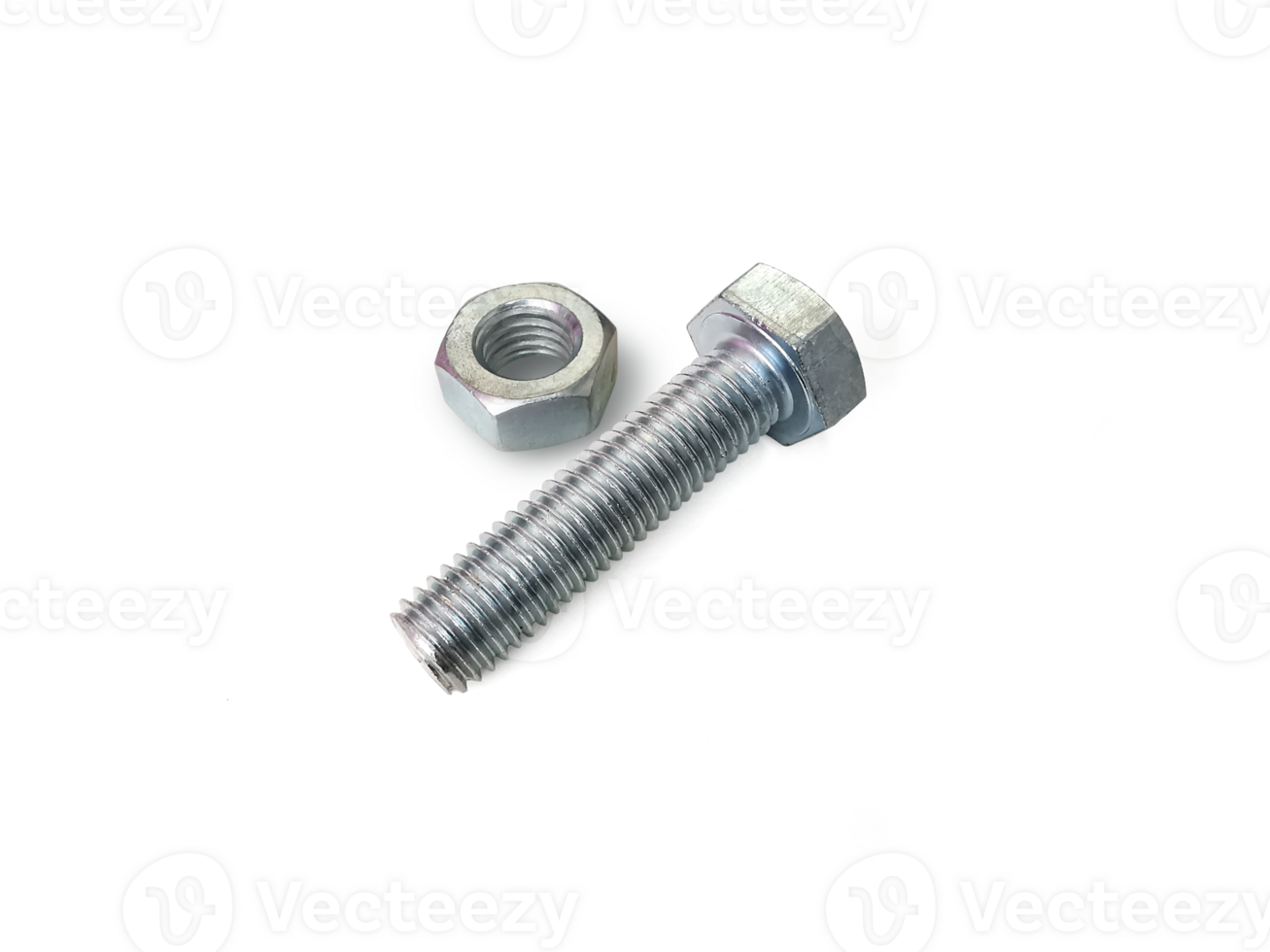 Nut and screw, transparent background png