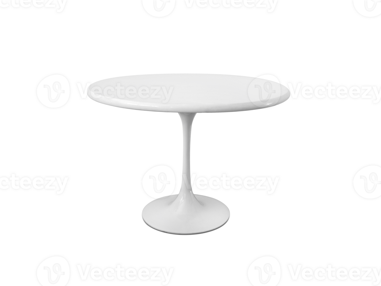 White table, transparent background png