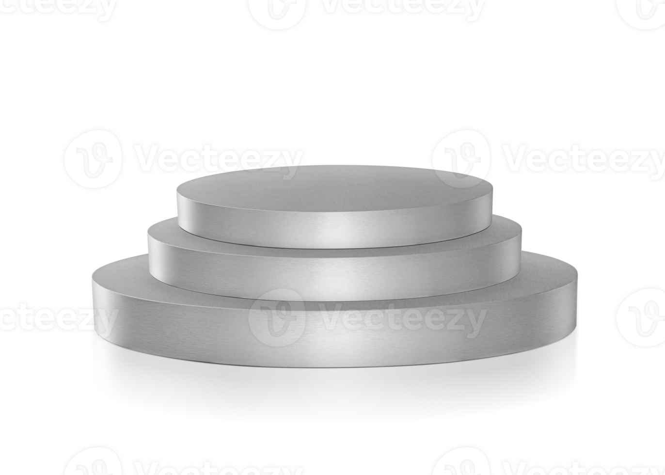 Empty round pedestal for display, transparent background png