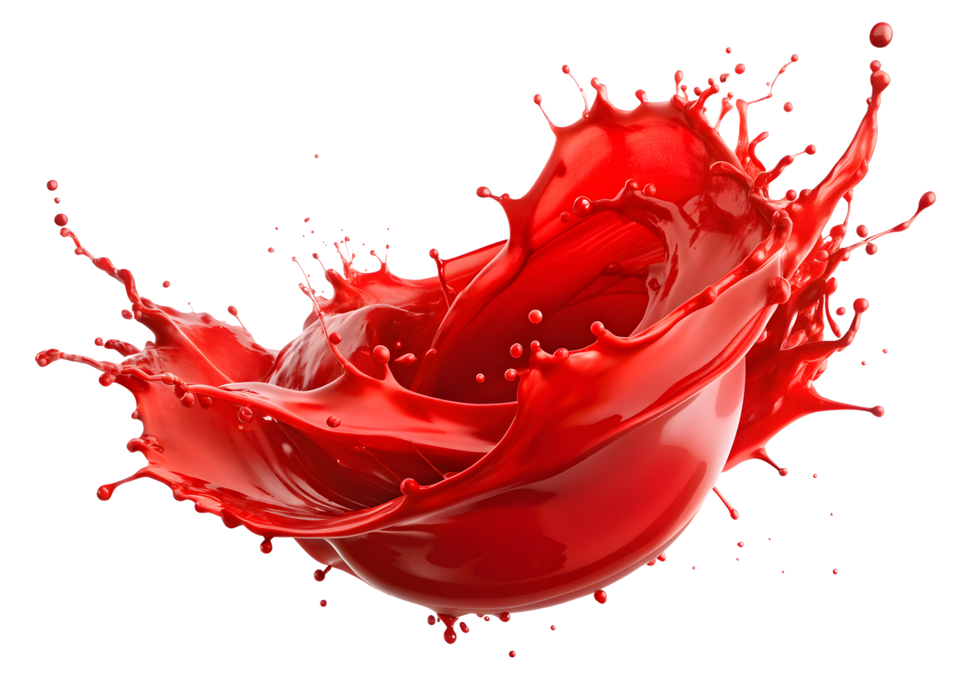 Red Berry Syrup Splash png