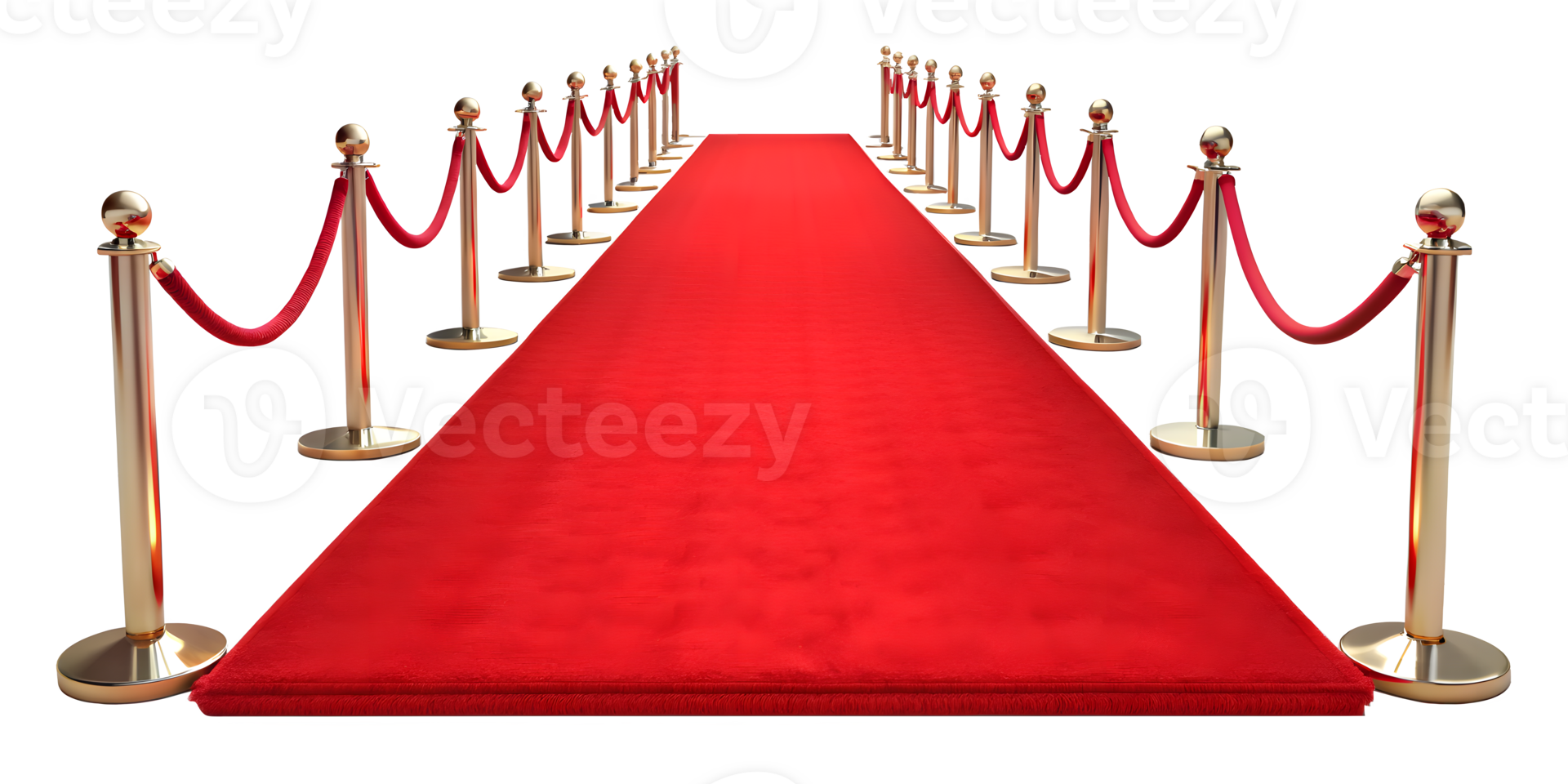 Red Carpet Gala With Gold Stanches png
