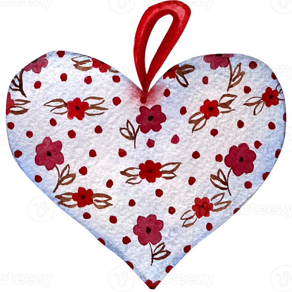 Watercolor hearts, valentine's day red, purple, violet hearts set. Happy Valentine's day card. Wooden and fabric hearts illustration set. Hand-drawn various. png
