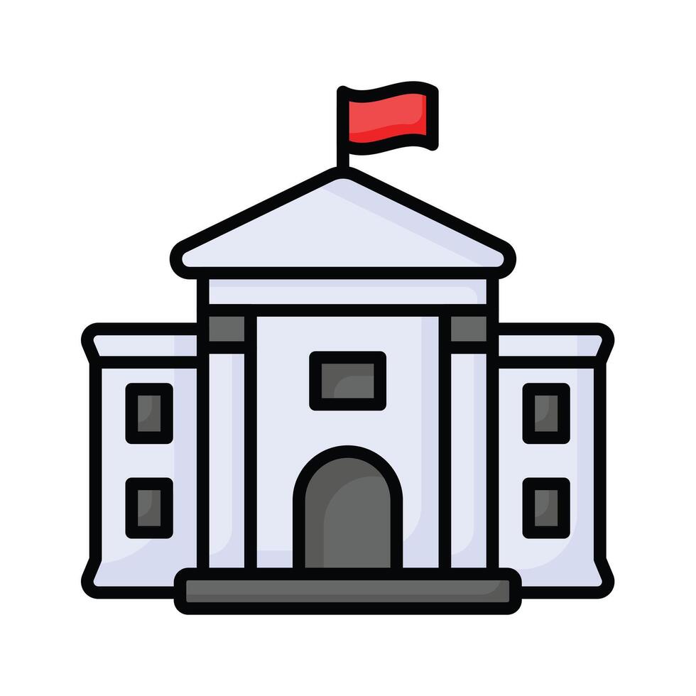 Get this beautiful icon of white house, united states president house vector
