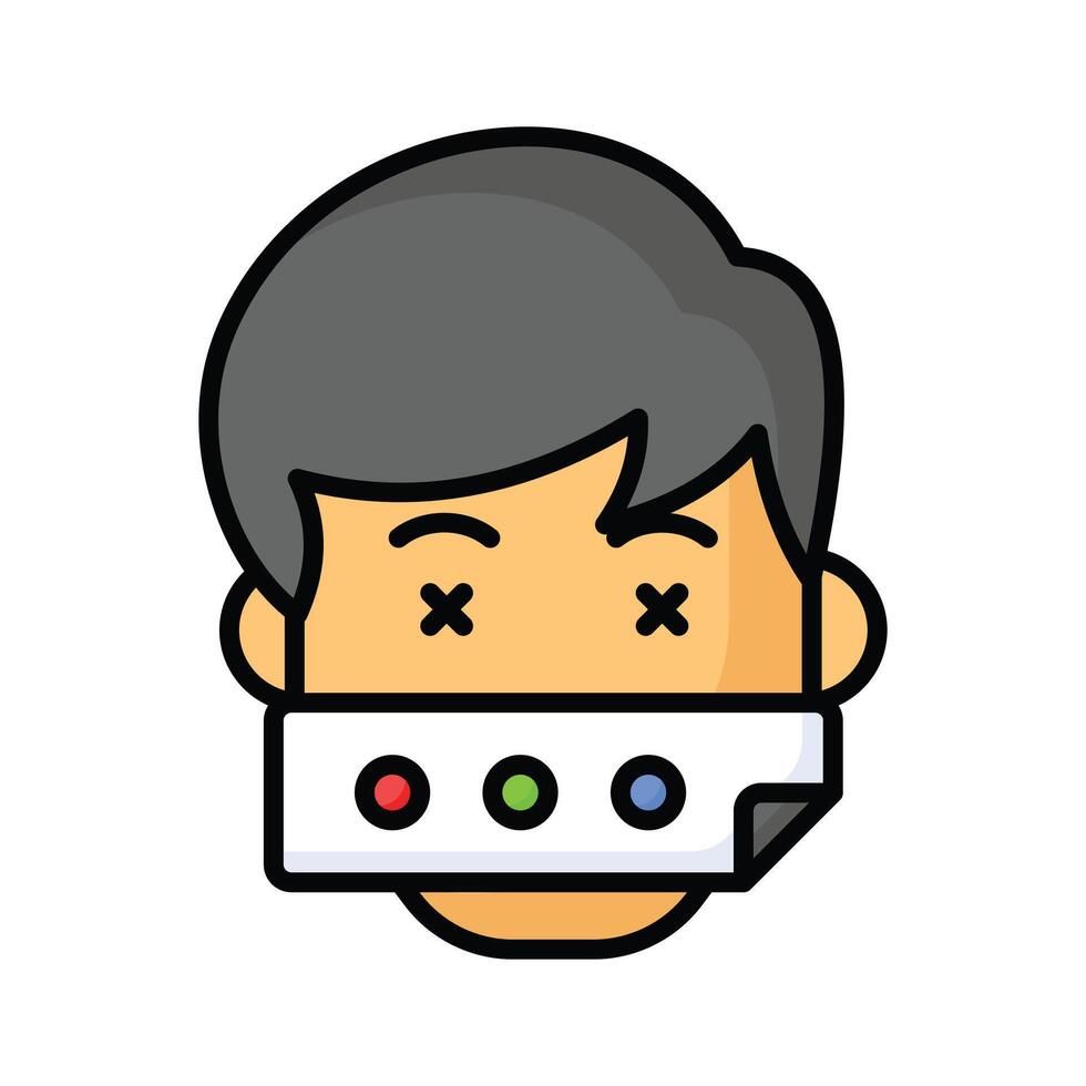 Ballot thief, ballot burglar icon design ready to use vector