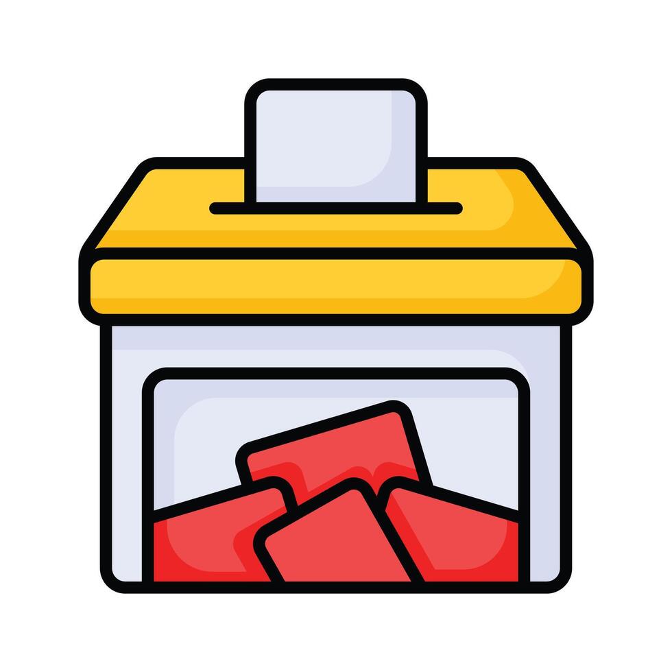 Download this premium icon of ballot box ready to use vector