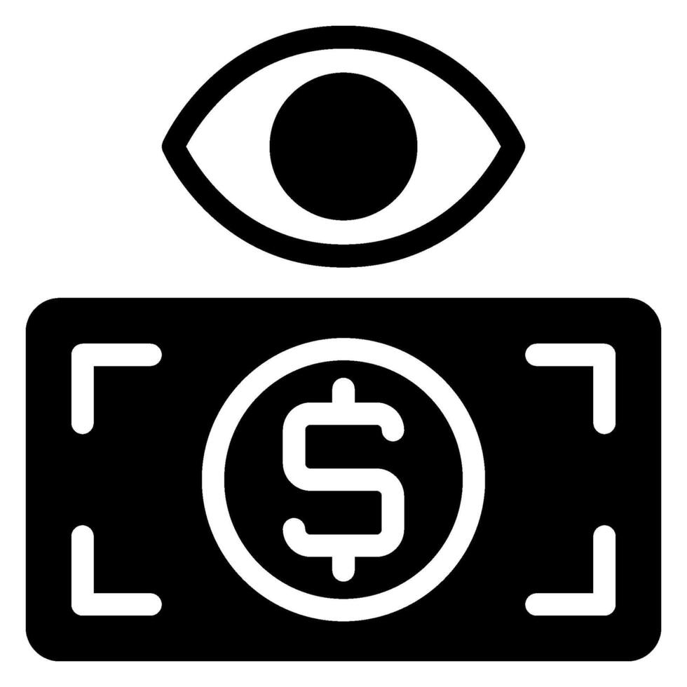 eye glyph icon vector