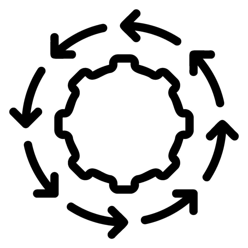 automation line icon vector