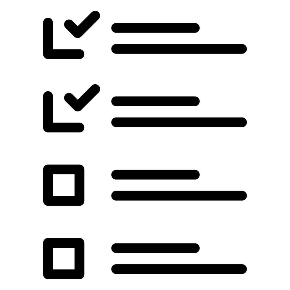 to do list line icon vector