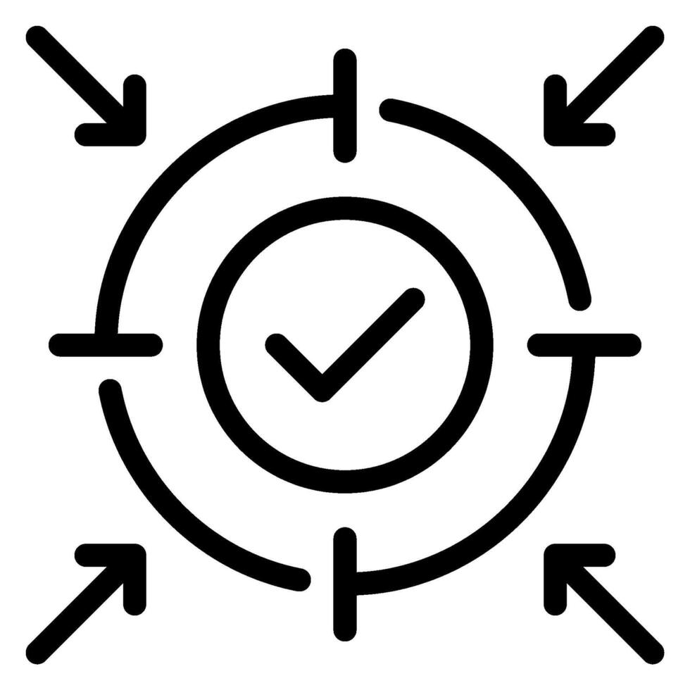 focus line icon vector
