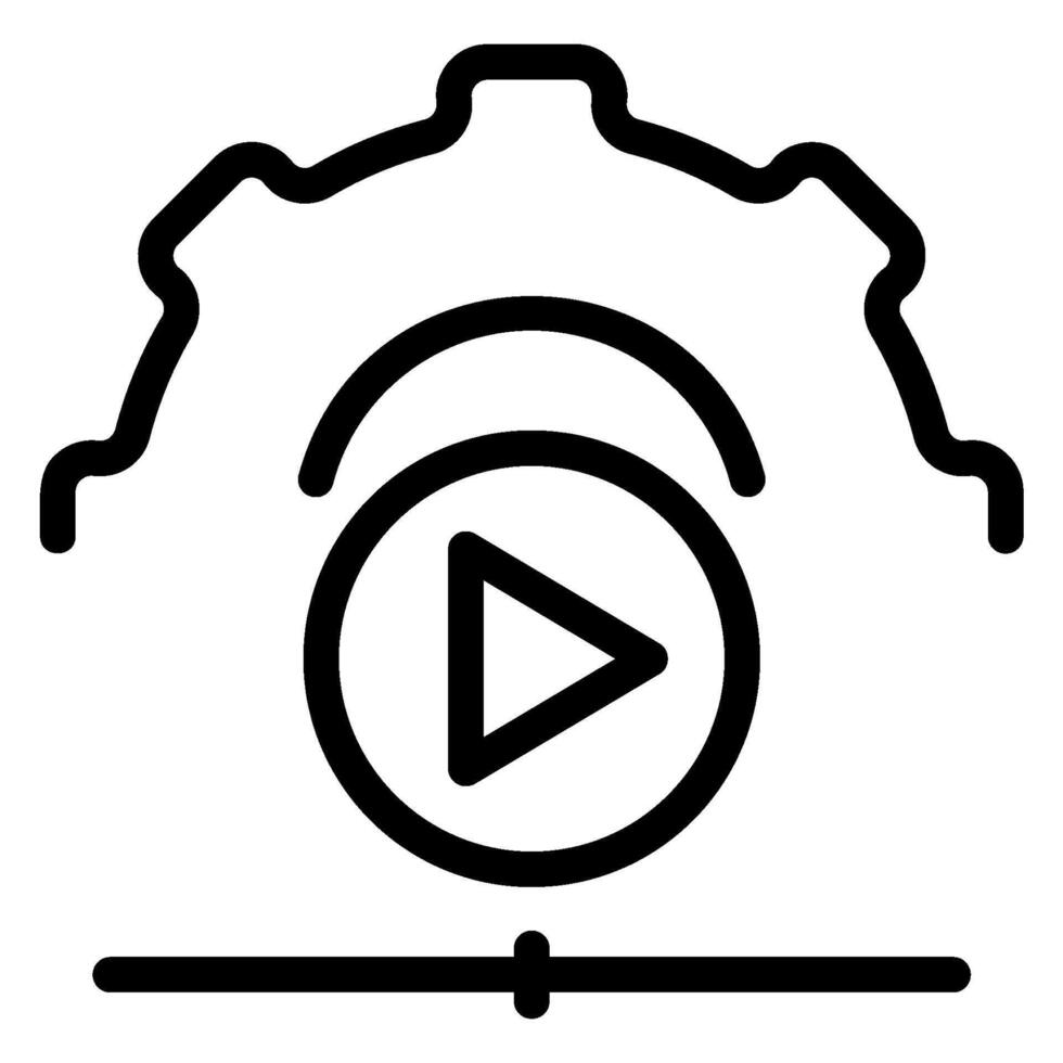 player line icon vector
