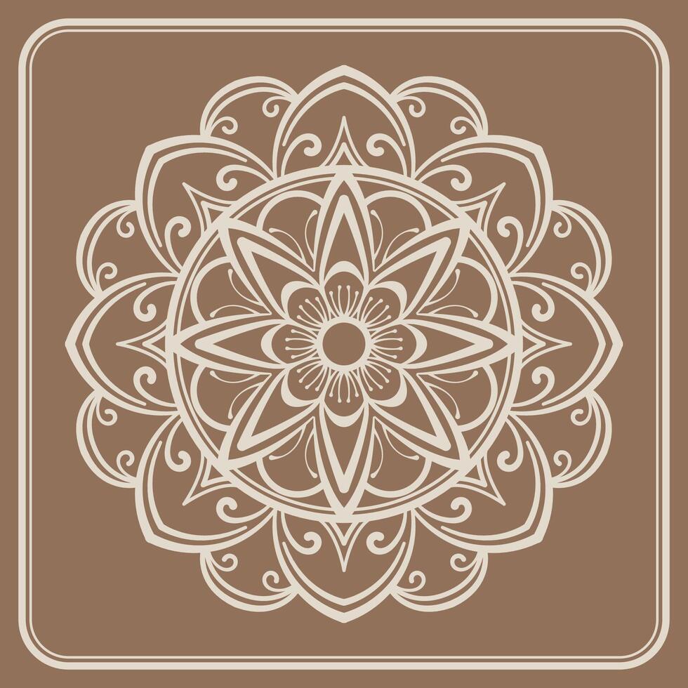 Simple round decoration. mandala vector