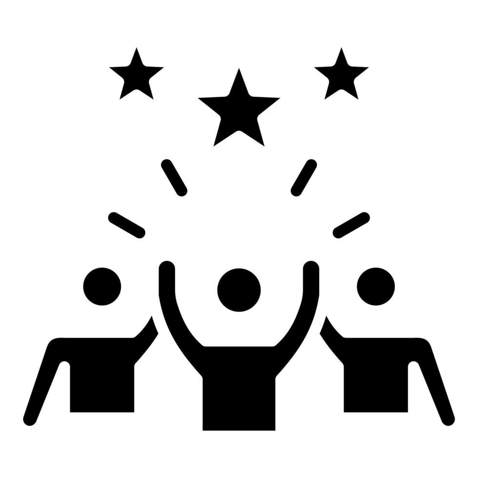 Team Motivation icon line illustration vector