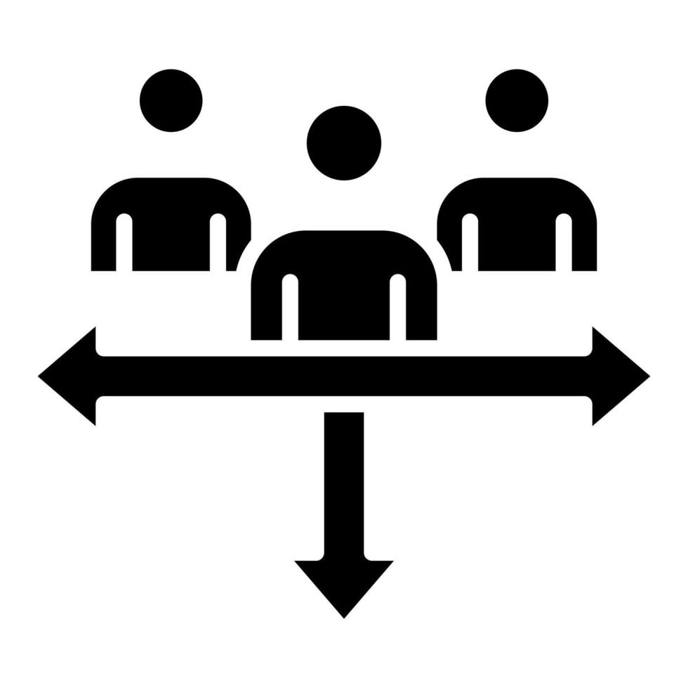 Team Guidance icon line illustration vector
