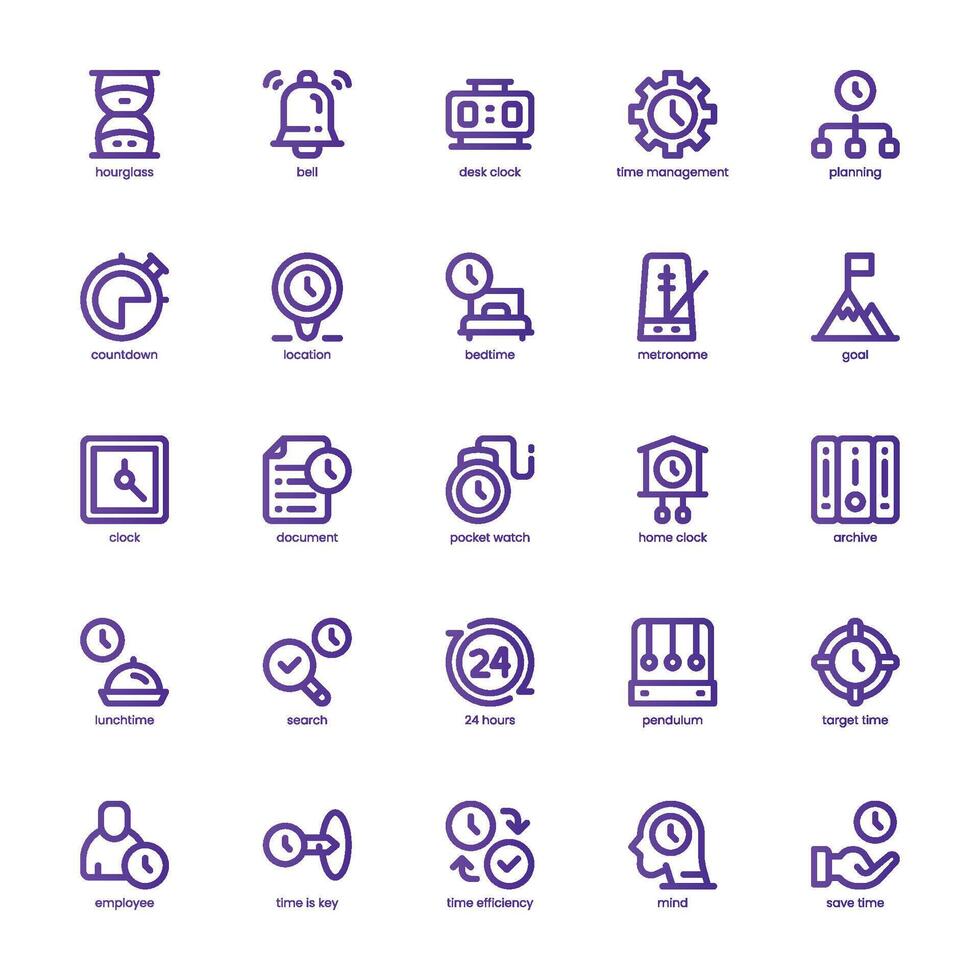Schedule and Plan icon pack for your website, mobile, presentation, and logo design. Schedule and Plan icon dual tone design. graphics illustration and editable stroke. vector