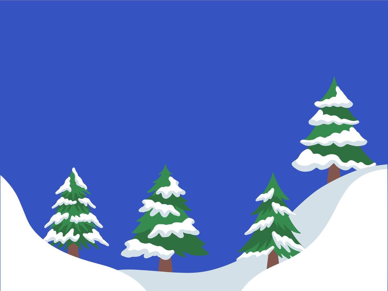 Christmas Tree Frame Background Illustration vector