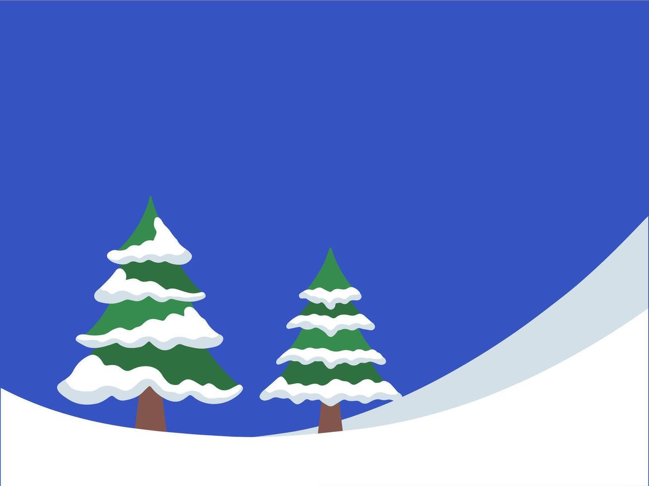 Christmas Background Snow Tree Illustration vector