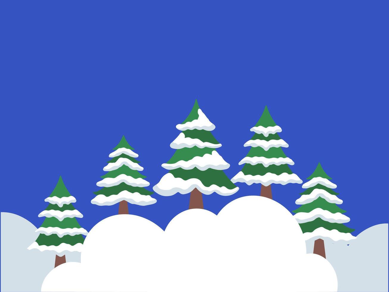 Christmas Tree Frame Background Illustration vector