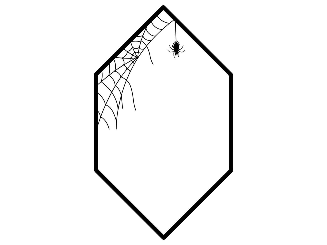 Halloween Frame Background with Spider Webs vector