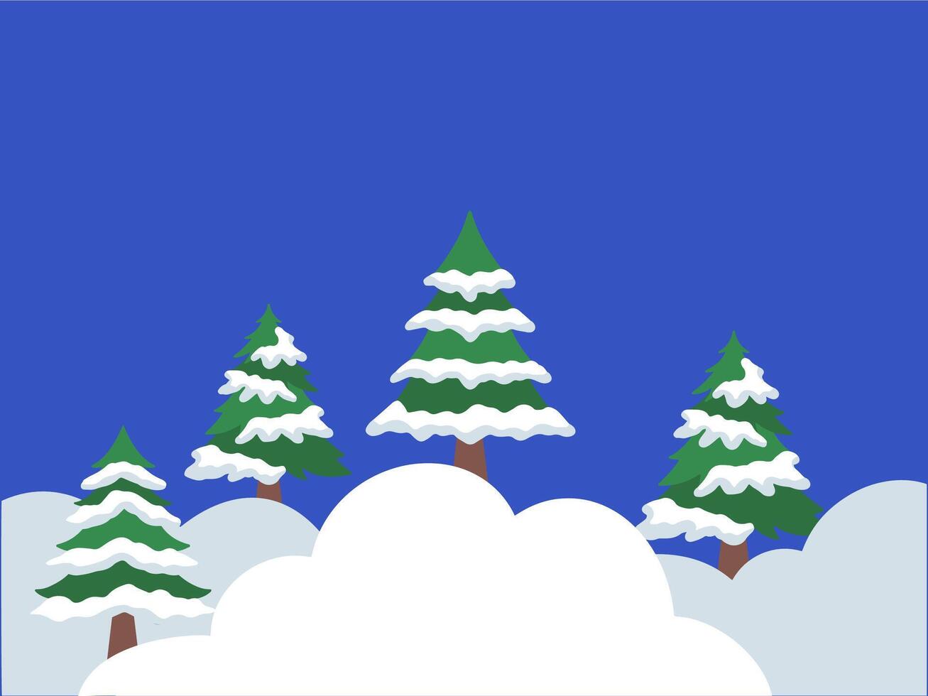Christmas Tree Frame Background Illustration vector