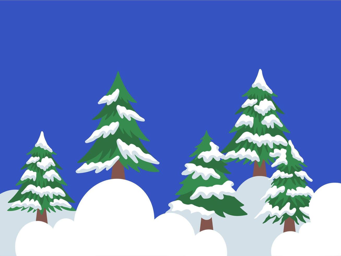 Christmas Tree Snow Background Illustration vector