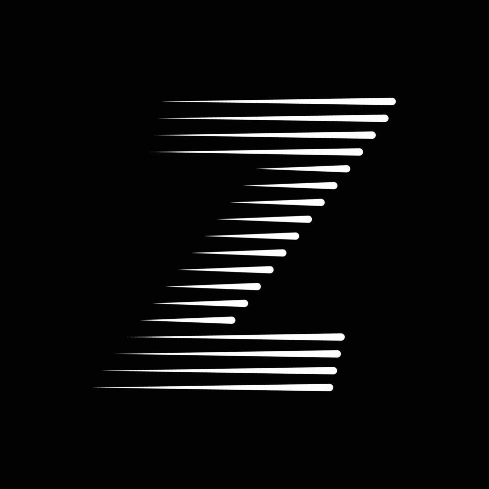 Z Letter Lines Logo Icon Illustration vector