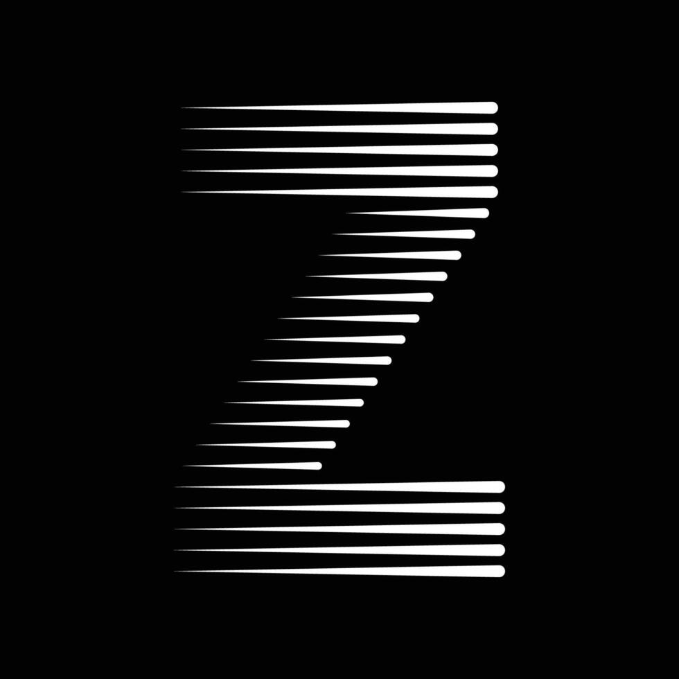 Z Letter Lines Logo Icon Illustration vector