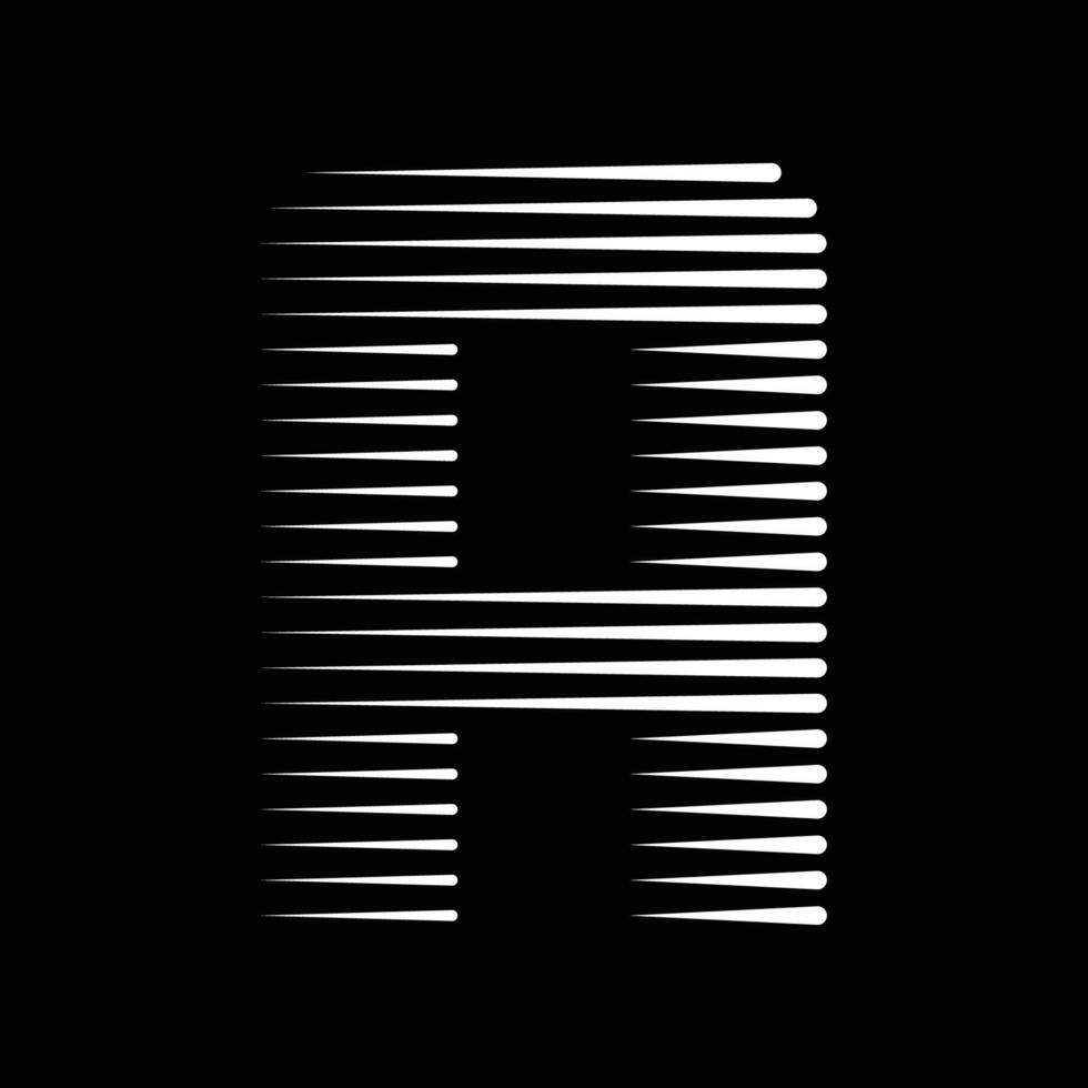 A Letter Lines Logo Icon Illustration vector