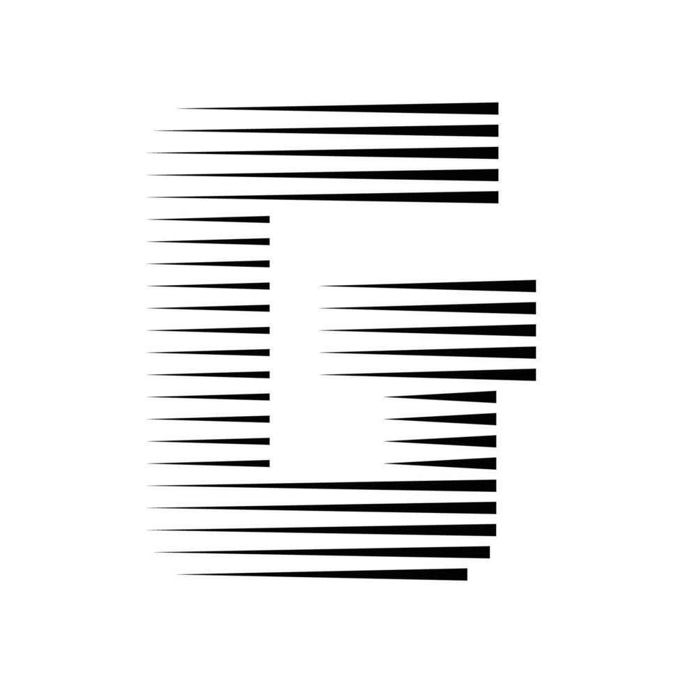 G Letter Lines Logo Icon Illustration vector