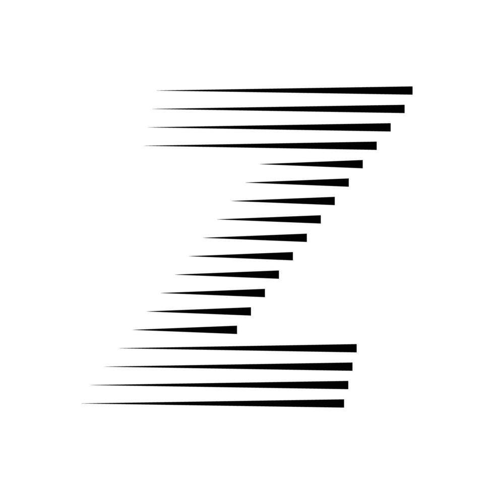 Z Letter Lines Logo Icon Illustration vector