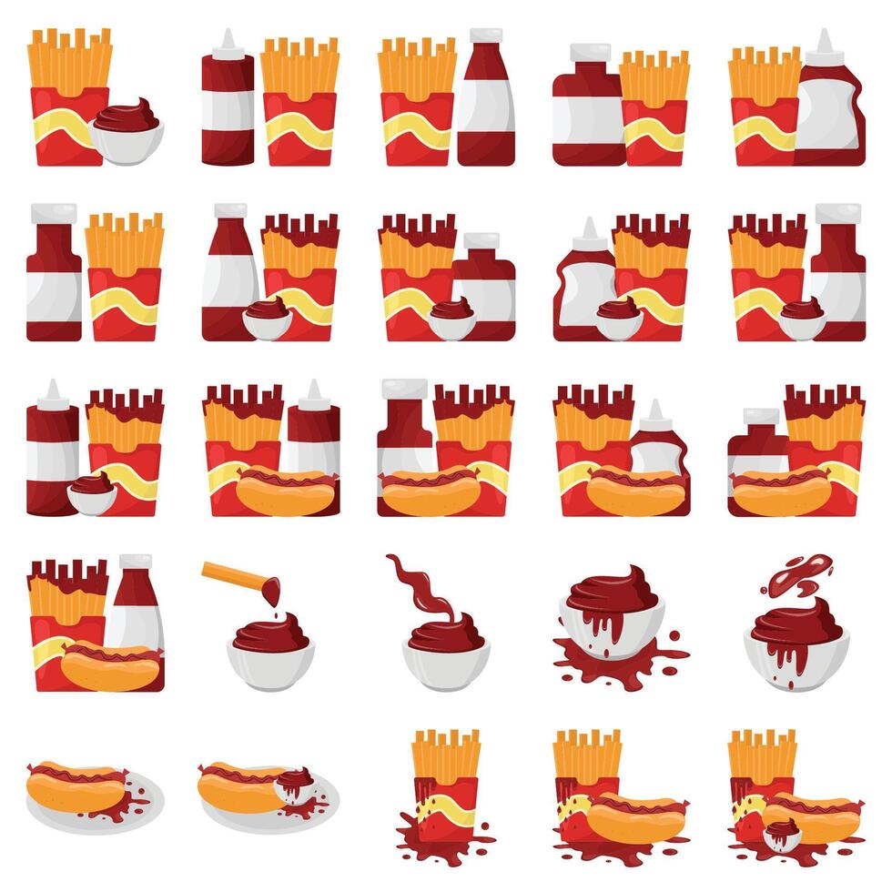 Illustration of sauce pack vector