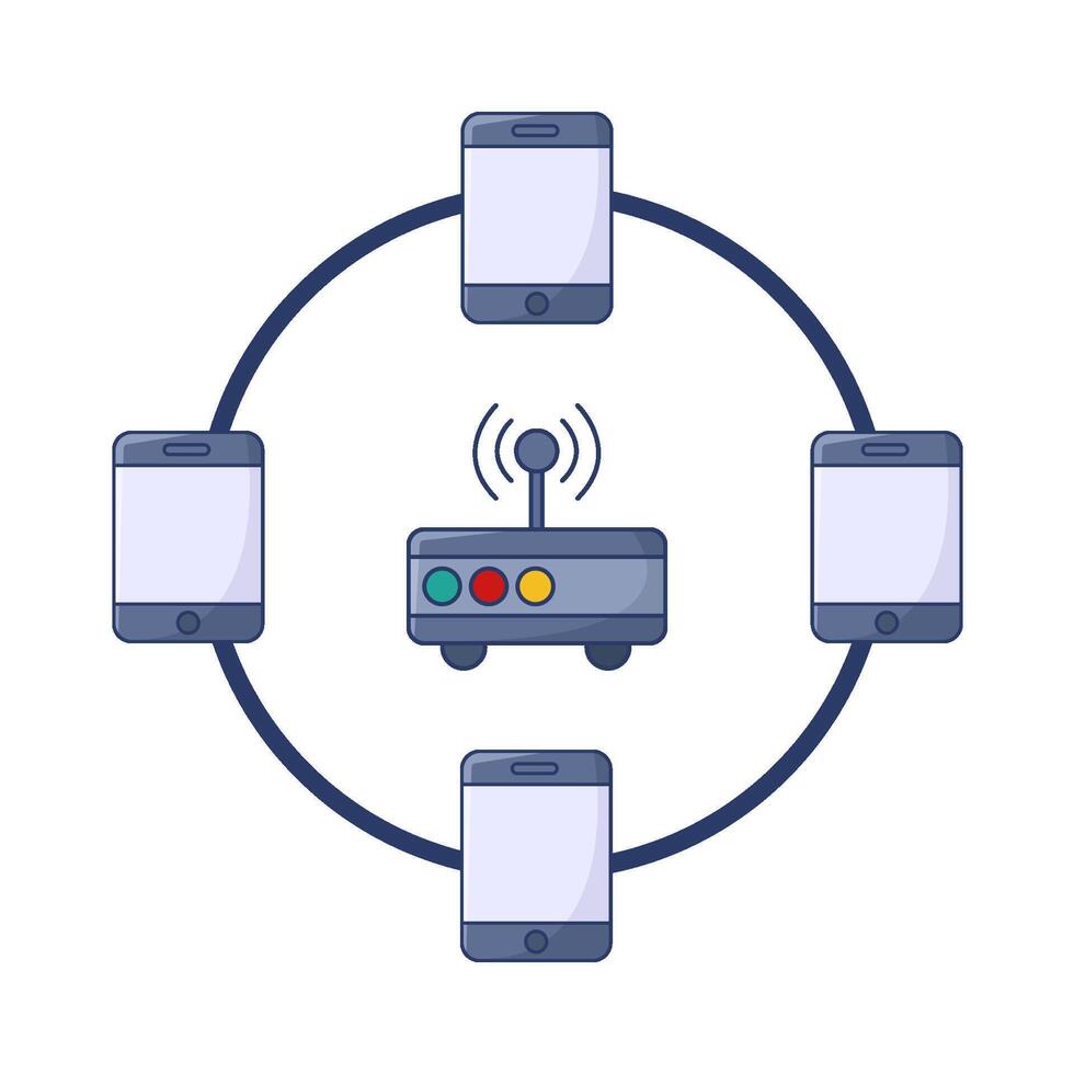 Illustration of smartphone vector