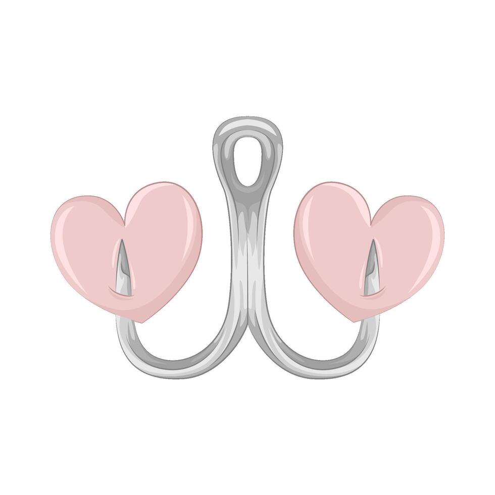 Illustration of fishing hook vector