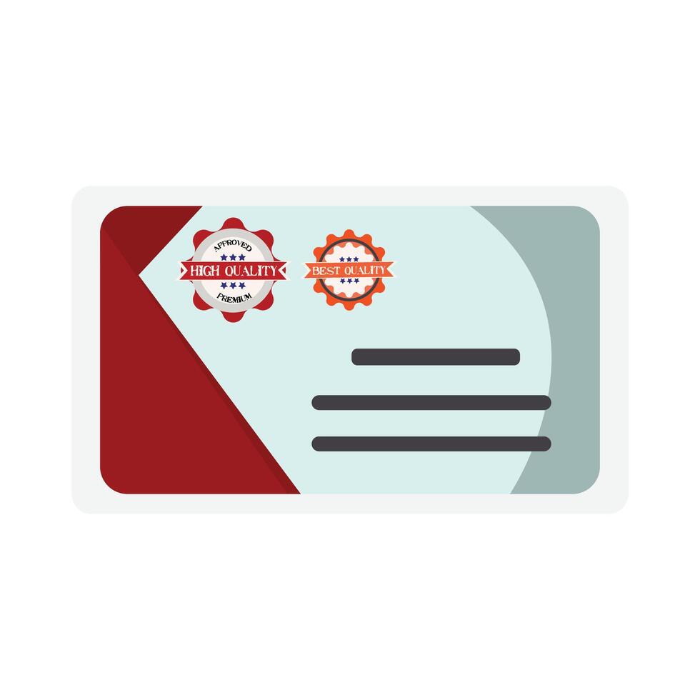 Illustration of stamp vector