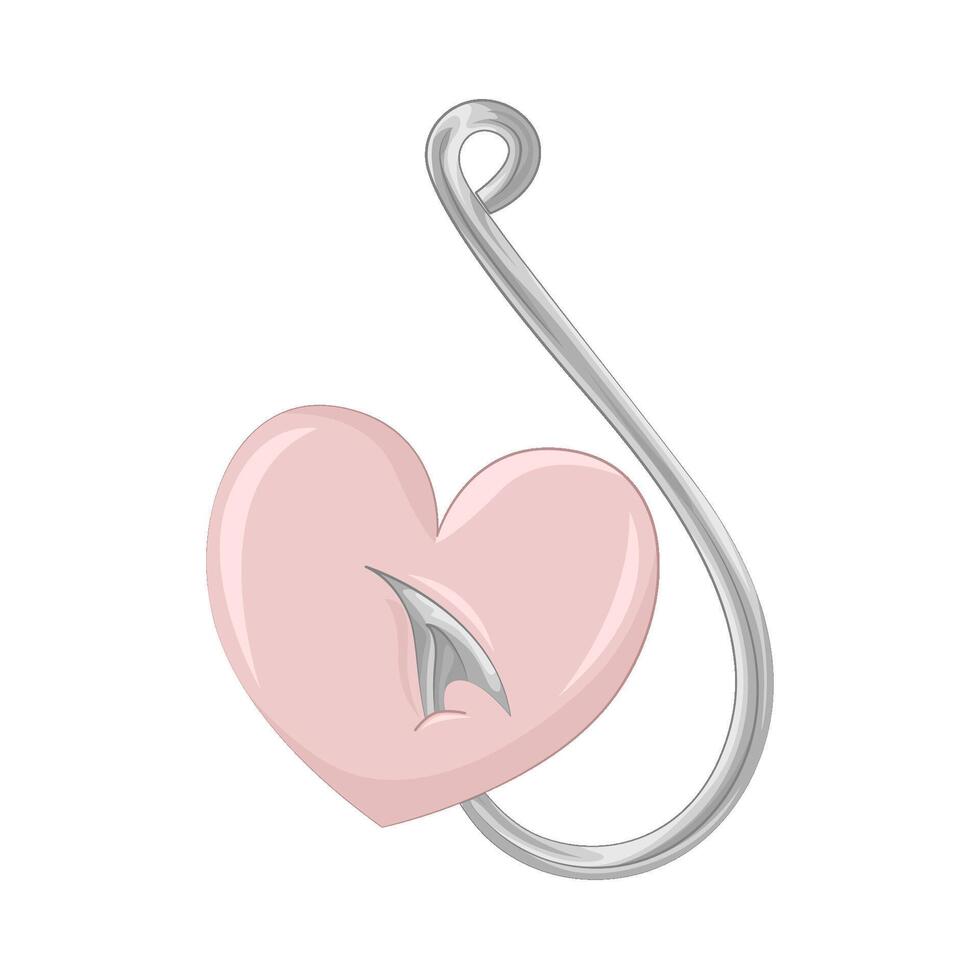 Illustration of fishing hook vector