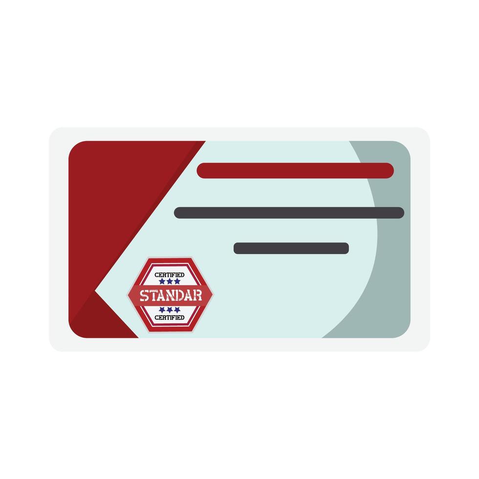 Illustration of stamp vector