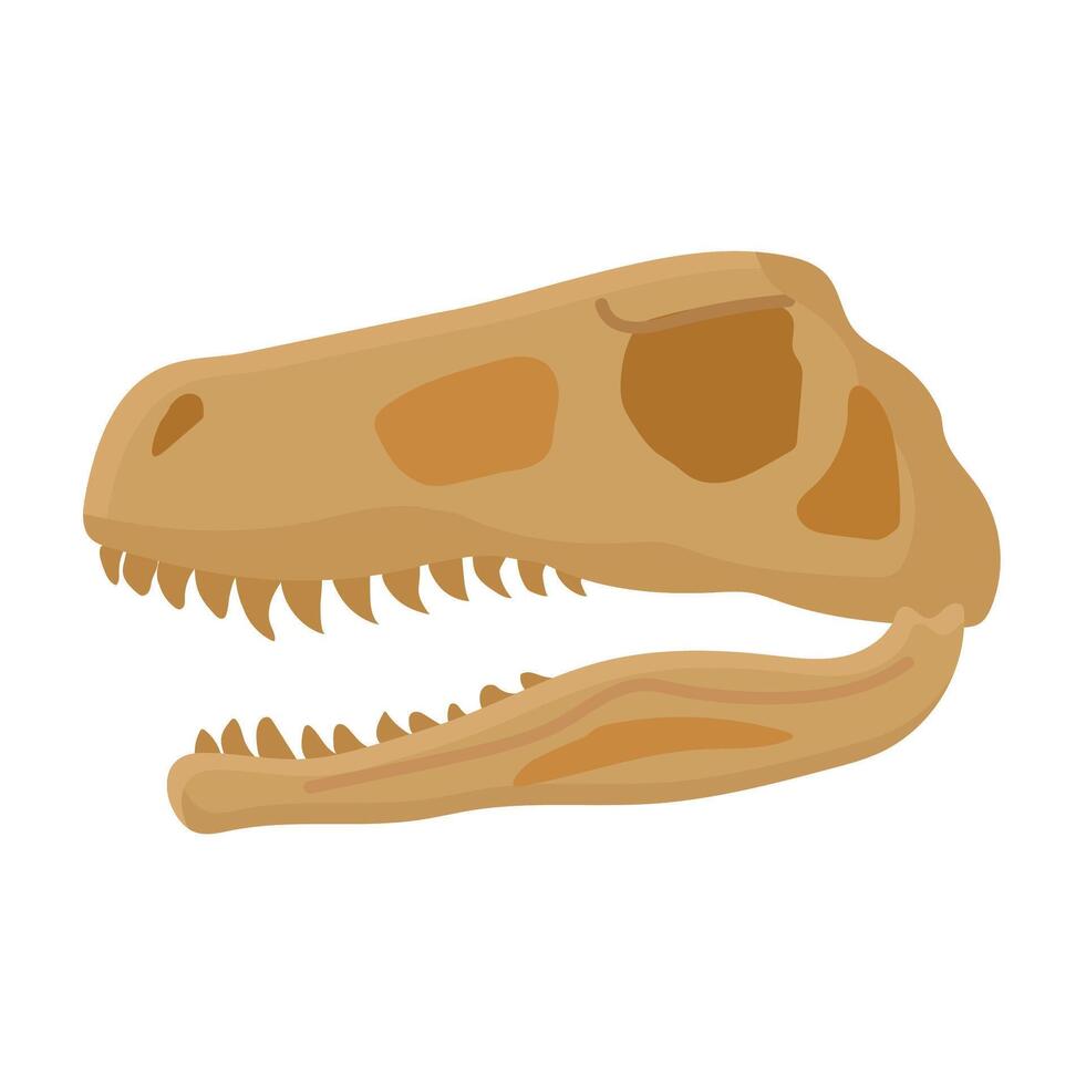 dinosaurio fósil icono clipart avatar logotipo aislado ilustración vector