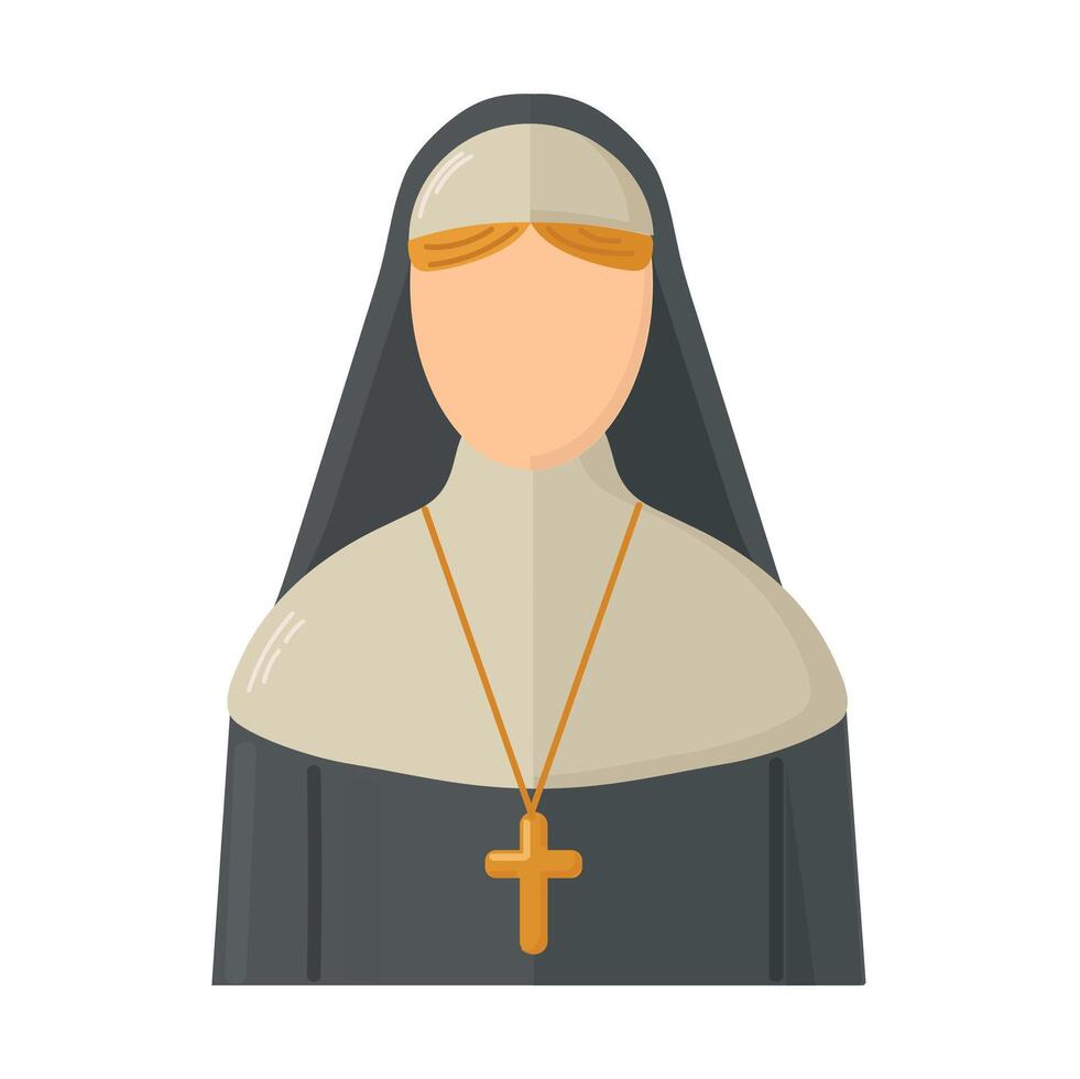 Nun icon clipart avatar logotype isolated illustration vector