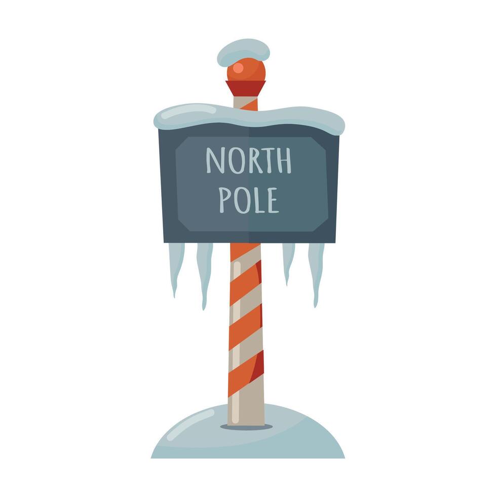 North pole sign icon clipart avatar logotype isolated illustration vector