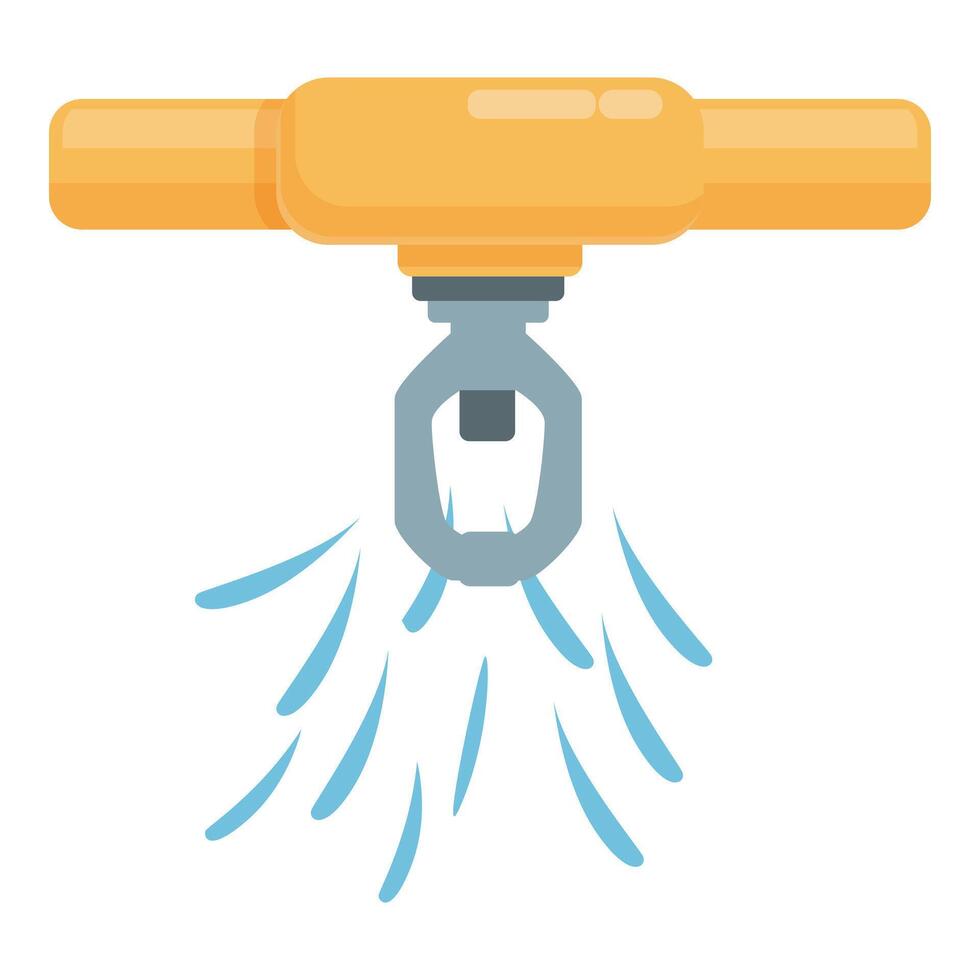 Security water system icon cartoon . Emergency drip vector