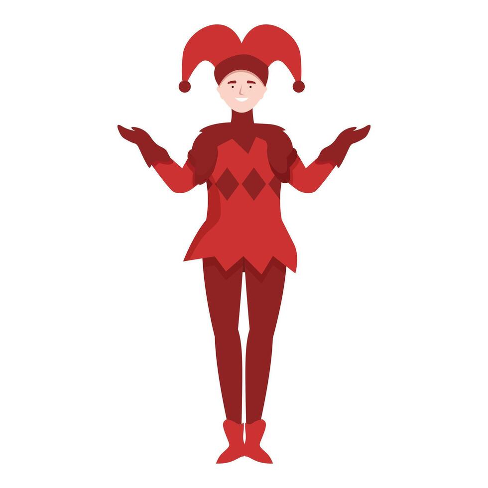 Luck joker icon cartoon . Venice success vector