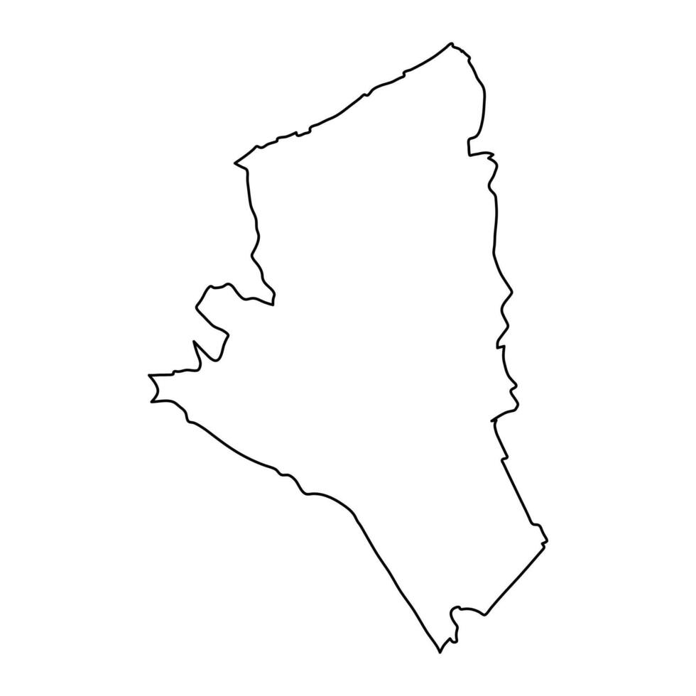 nyamira condado mapa, administrativo división de Kenia. ilustración. vector