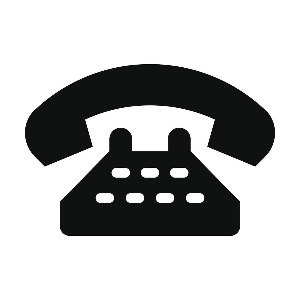 antiguo teléfono icono, teléfono icono, antiguo Clásico teléfono símbolo vector