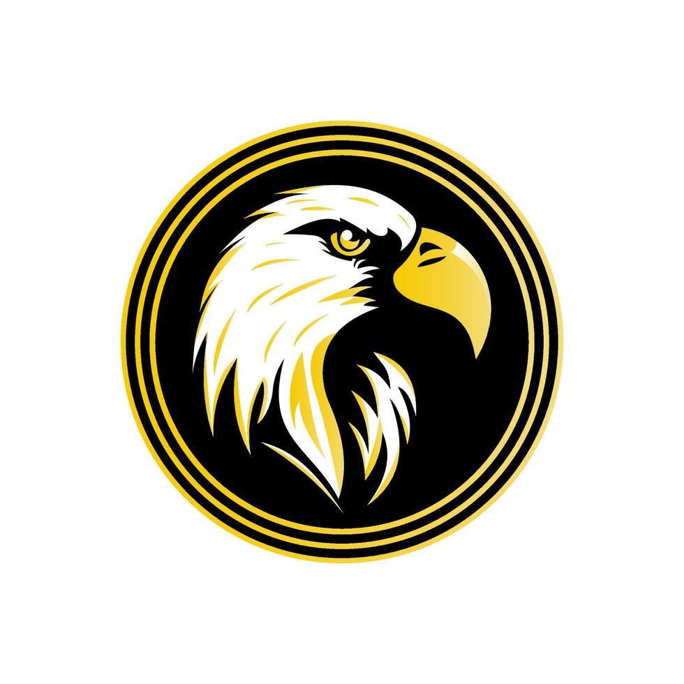 eagle minimalistic logo design vector