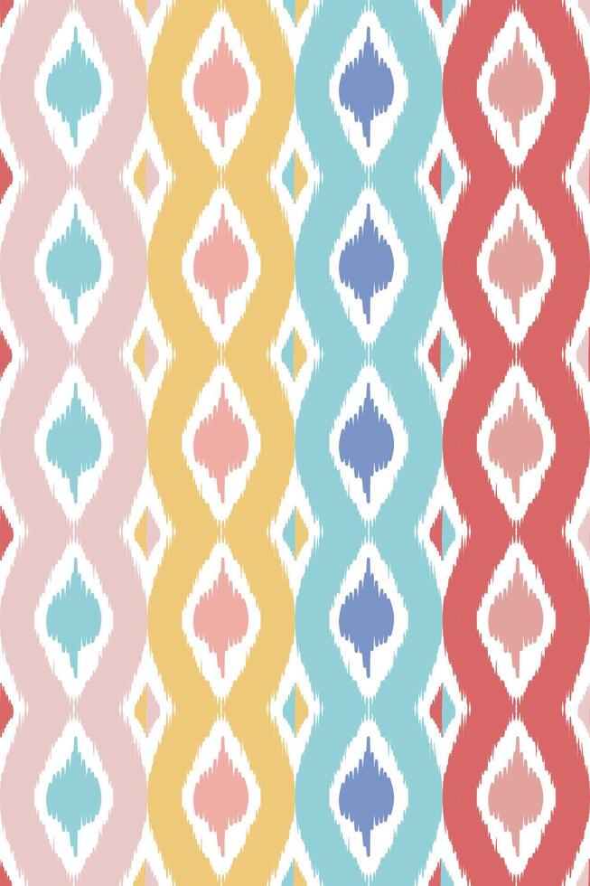 Ethnic abstract ikat art. Seamless pattern in tribal, folk embroidery, and Mexican style. Aztec geometric art ornament print.Design for carpet, wallpaper, clothing, wrapping, fabric, cover, vector