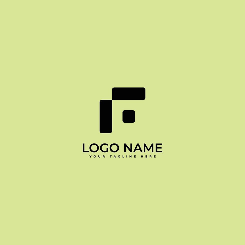 Modern Minimal F letter logo design. Creative and luxury vibe concepts design illustration. vector