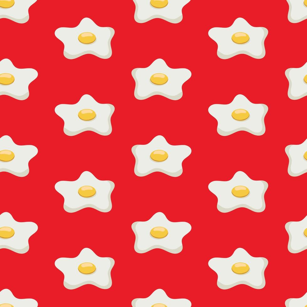 egg seamless pattern mexican food hand drawn doodle pattern vector