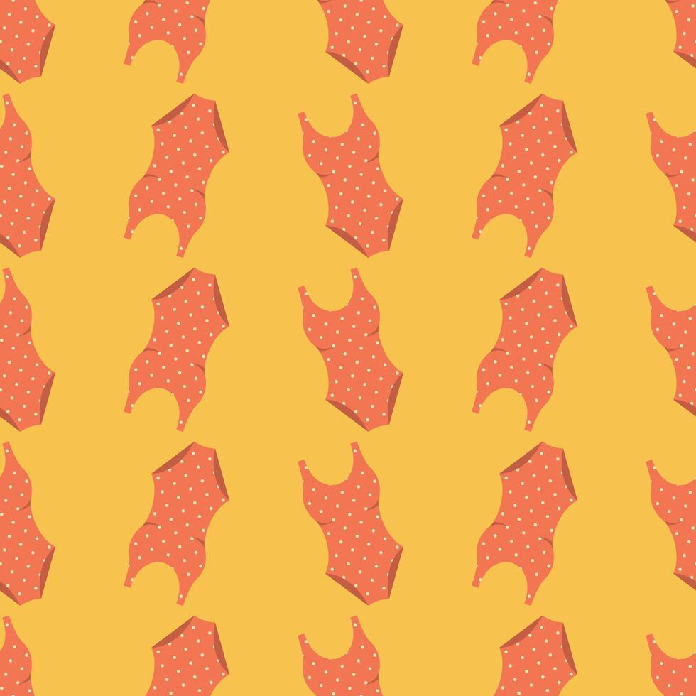 swimsuit summer seamless pattern hand drawn vector