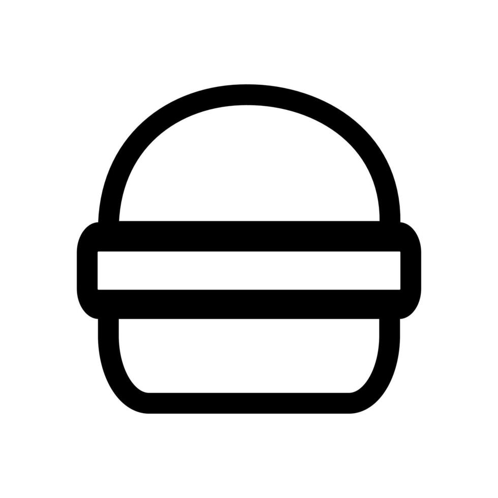 burger icon on a white background vector