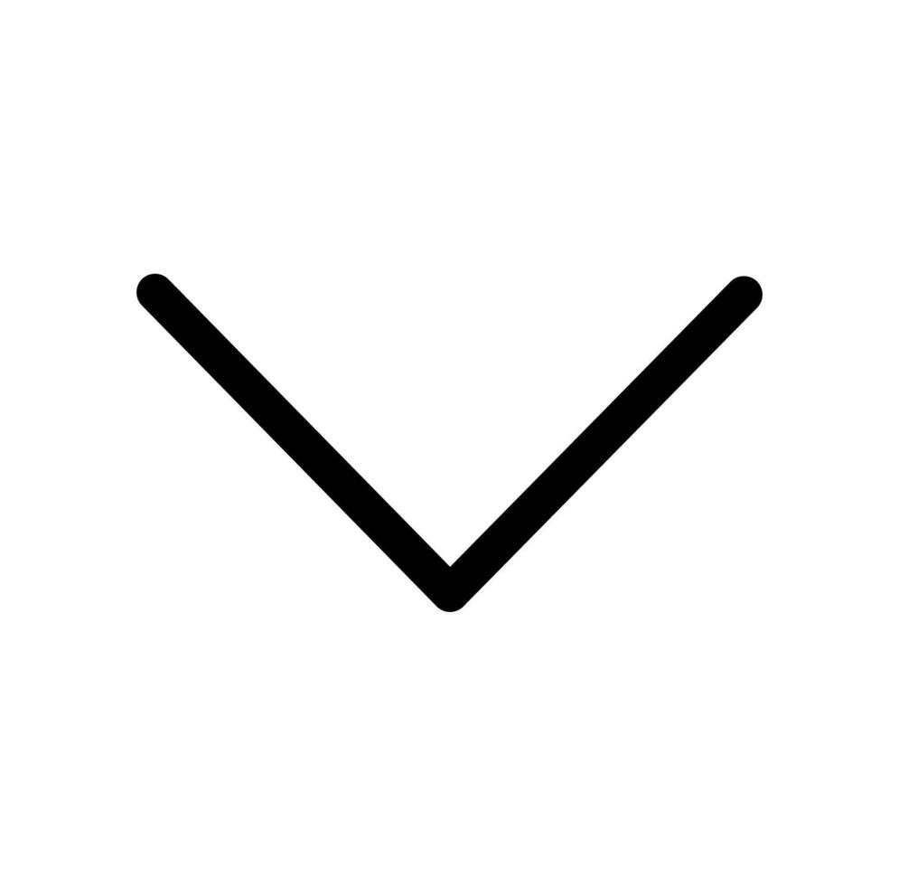 down direction sign icon vector