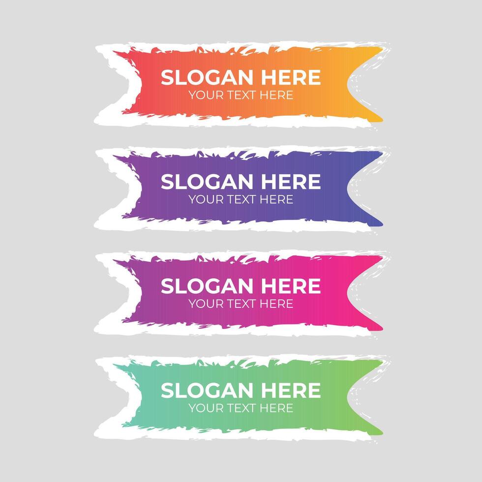 Hand painted quote box infographic vector